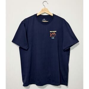 Southern Tide Mens T Shirt L Cotton Navy Short Sleeve Crew Neck Logo